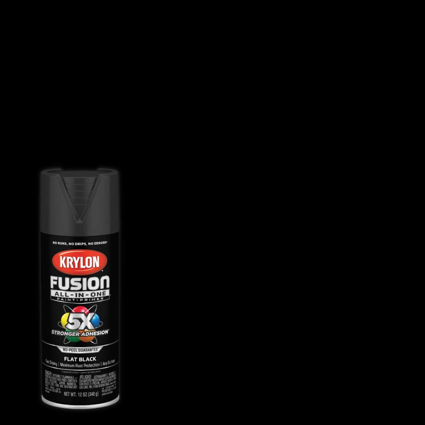 Krylon Fusion All-In-One Textured Spray Paint & Primer, Black - Connolly's